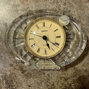 vintage staiger clock lead crystal West Germany